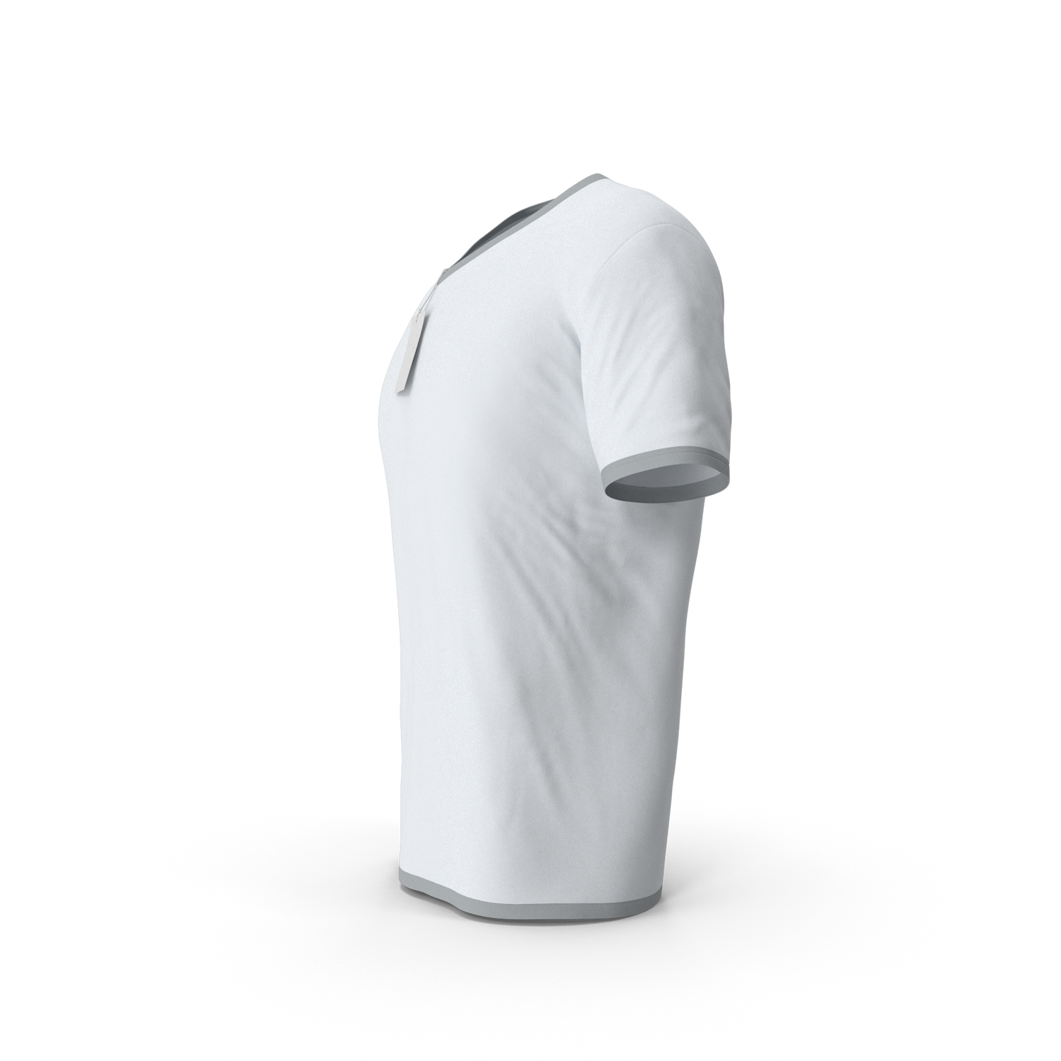 Wit Geborduurde T-shirt