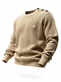 Faguo heren trui in ecru van katoen, maat M